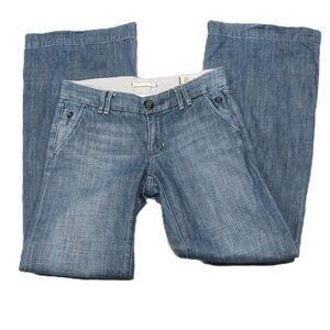 Gap Limited Edition Blue Flare Leg Low Rise Jeans Size 0